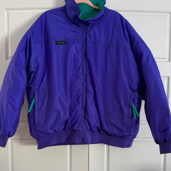 Vintage Columbia Reversible Down Filled Puffer Jacket - Picture 1 of 5